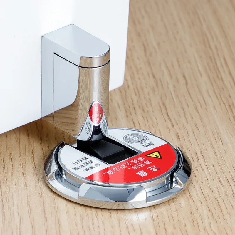 Heavy Duty Magnetic Door Stopper Mechanical Door Stop Adjustable Door Holder Non-punch Sticker Furniture Door Hardware