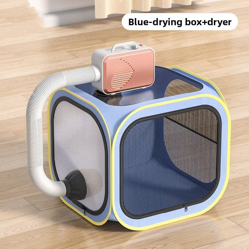 Pet Drying Box Bath Blow Anti-escape Artifact for Puppies and Dogs Bag Household Water Dryer Portable Cat Cage