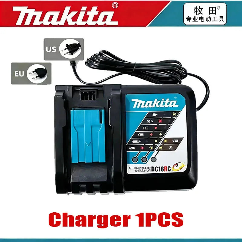 Original Makita 18V DDF487 BL1860 BL1850B BL1850 BL1840 BL1830 Screwdriver Battery Charger 18v Replacement Power Tool Batteries