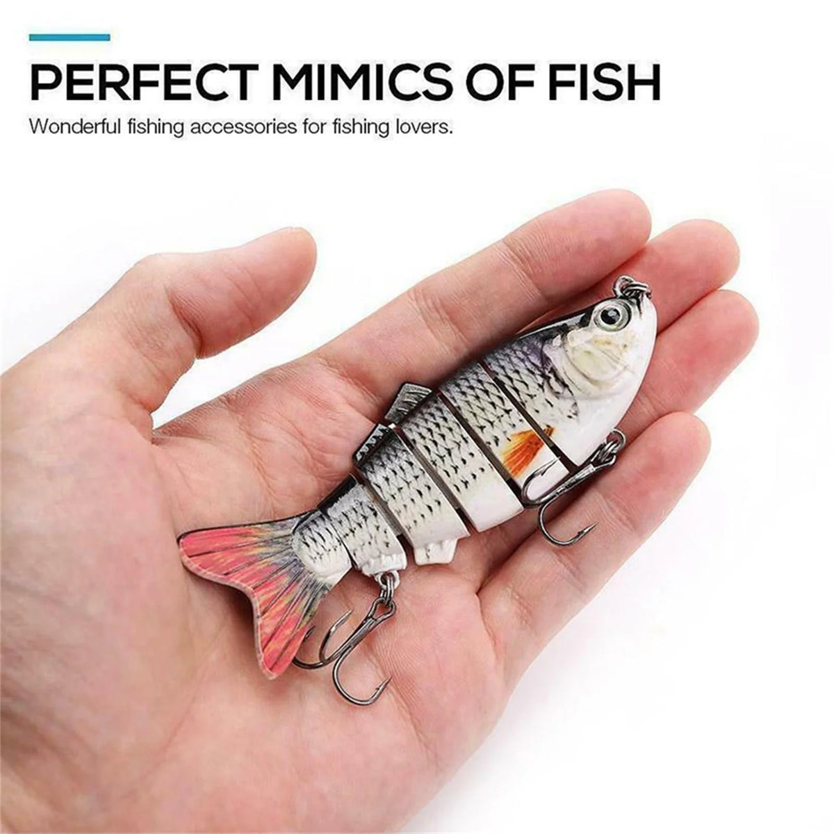 Bionic Swimming Lure ABS Material Fishing Bait 10cm Realistic Fish Lures Powerful Attraction for Saltwater Freshwater Lake