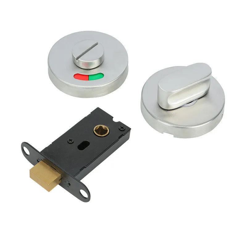 Indicator Door Lock Public Toilet WC Hardware Bolt Latch For Bathroom Stainless Steel Deadbolt Office Dressing Room