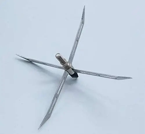 6PK Turkey Hunting Broadheads 4 Fixed Stainless Steel Blade Archery Arrowhead 150 Grain Hunting Tips