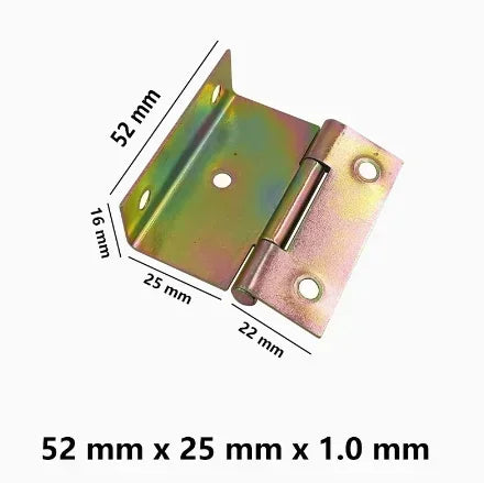 20pcs Thickened iron silent three fold hinge four fold double bend engineering cabinet door furniture hinge hardware accessories