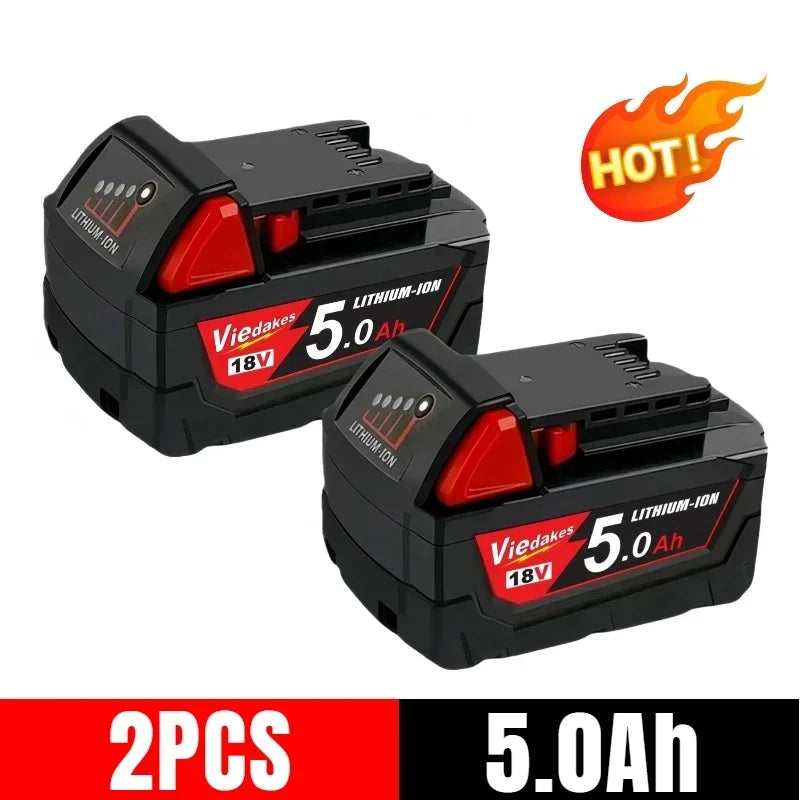 For Milwaukee 18V Battery 5Ah/6Ah/9Ah Lithium Replacement Battery For Milwaukee 48-11-1860 48-11-1850 48-11-1840 Tool Battery🛟