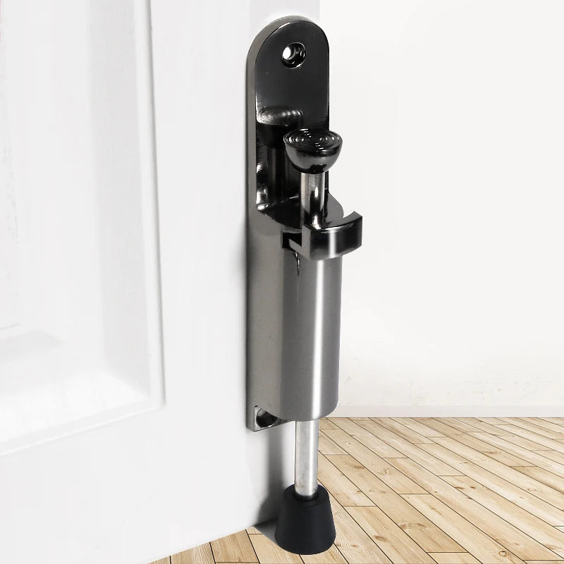 Zinc Alloy Foot-operated Lever Door Stops Adjustable Kickdown Bronze Door Holder Door Stop Hardware Door Buffer Fittings