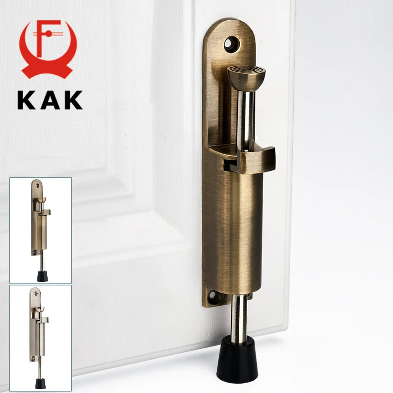 Zinc Alloy Foot-operated Lever Door Stops Adjustable Kickdown Bronze Door Holder Door Stop Hardware Door Buffer Fittings