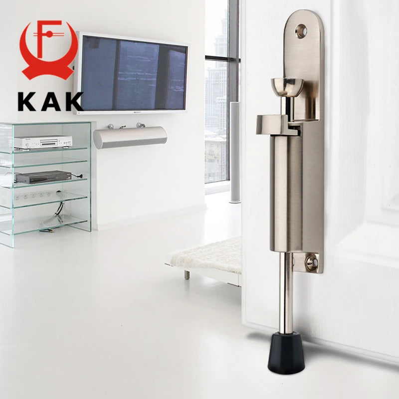 Zinc Alloy Foot-operated Lever Door Stops Adjustable Kickdown Bronze Door Holder Door Stop Hardware Door Buffer Fittings