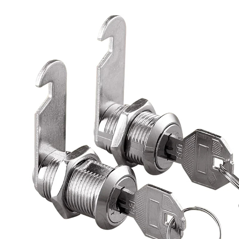 5/20/100SETS 16mm 20mm 25mm 30mm 35mm Metal Rotary Key Switch Push Button Lock Switch Latching Cylinder Cabinet Security Locker