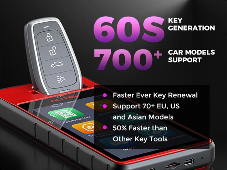 AUTEL KM100E Key Programmer KM100E 60S Universal Key Generator Immobilizer KM100 Key Programming Tool Lifetime Free Update