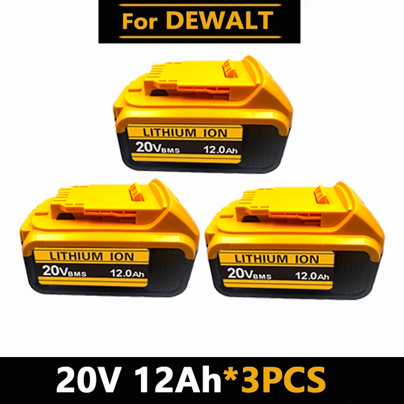 20V MAX XR Lithium Battery Pack For DeWalt Power Tools Replacement Battery Compatible DCB200 DCB205 8.0Ah Rechargeable Battery