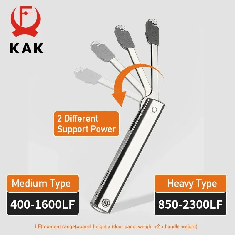 Heavy Duty Hydraulic Cabinet Hinge Randomly Stop Soft Closing Kitchen Hinges Adjustable Door Support Lift Up Door Hardware
