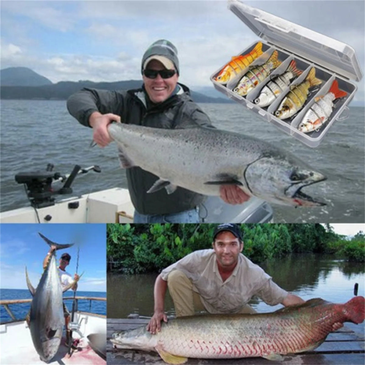 Bionic Swimming Lure ABS Material Fishing Bait 10cm Realistic Fish Lures Powerful Attraction for Saltwater Freshwater Lake