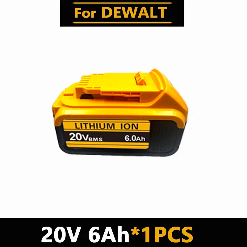 20V MAX XR Lithium Battery Pack For DeWalt Power Tools Replacement Battery Compatible DCB200 DCB205 8.0Ah Rechargeable Battery