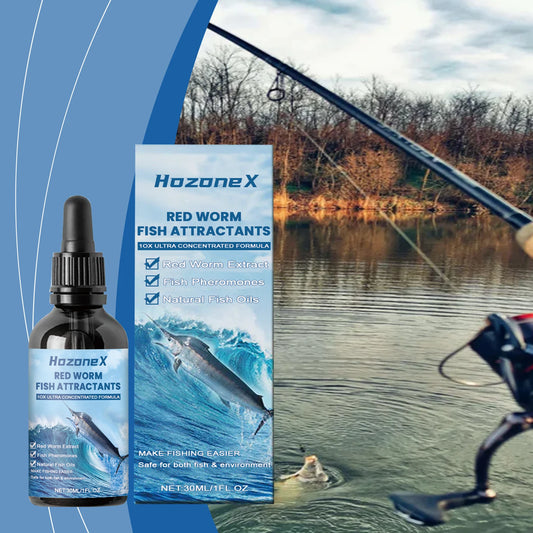 Red Worm Fish Attractant, Fishing Bait Additive, Strong Scent Liquid Lure For Wild Freshwater Saltwater Fishing