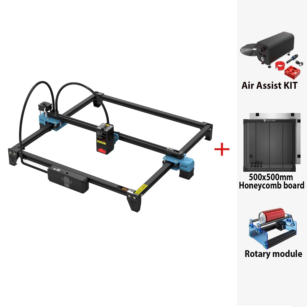 Twotrees TTS-20 Pro Metal Laser Engraving Machine WiFi Offline Control 20W Blue Light CNC Cutting Machine Laser Marking Machine