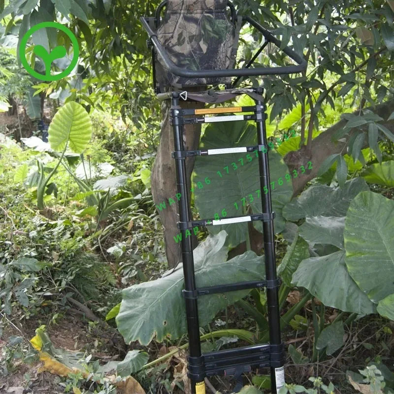 【Premium】z For SC02 Hunting Telescopic Tree Stand Ladders 2.6M Fold Le Tree Stand Seats Aluminum Hunter Chair Stand Animals Obse