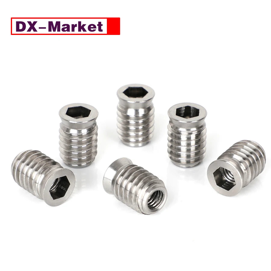 M3 M4 M5 M6 M8 M10 Hex Socket Self Tapping Nut , 304 Stainless Steel Embedded Furniture Nuts ,B063