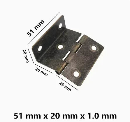 20pcs Thickened iron silent three fold hinge four fold double bend engineering cabinet door furniture hinge hardware accessories