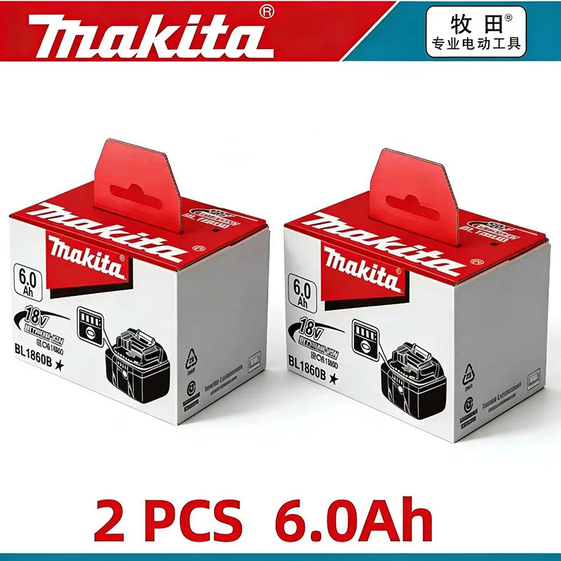 Original Makita 18V DDF487 BL1860 BL1850B BL1850 BL1840 BL1830 Screwdriver Battery Charger 18v Replacement Power Tool Batteries