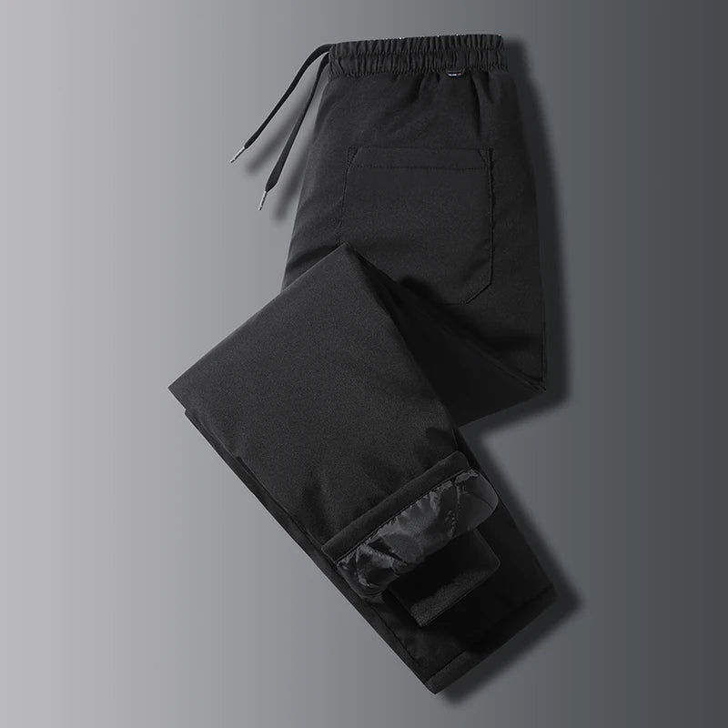 Padding Men Long Thickness Down Cotton Warm Trousers Clothing Snow Ski Cold-proof Men Sweatpants Waterproof Cotton Men Pants