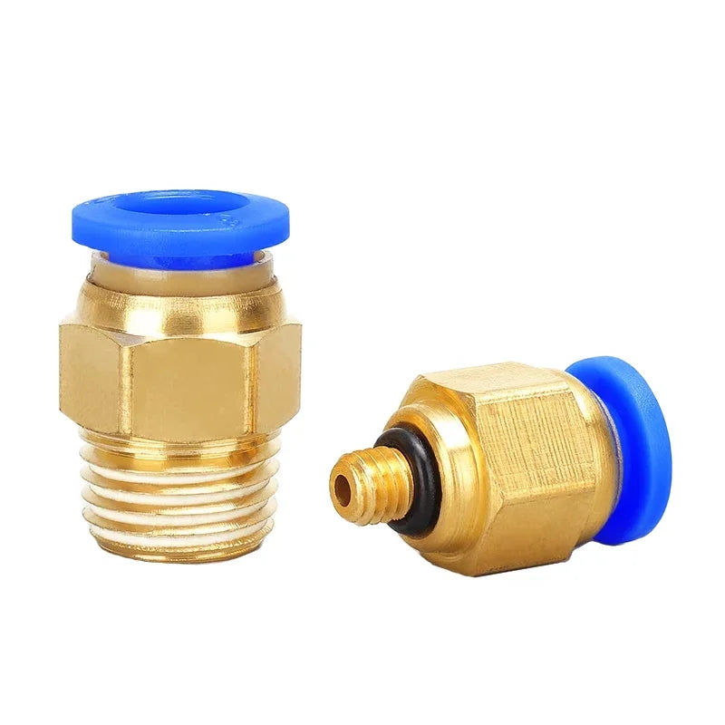 10/50PCS PC Pneumatic Quick Connector 4-12mm Push In Fitting for 1/8" 1/4" 3/8" 1/2" BSPT Thread Air Hose & Tube,Industrial Use