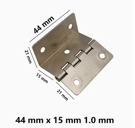 20pcs Thickened iron silent three fold hinge four fold double bend engineering cabinet door furniture hinge hardware accessories