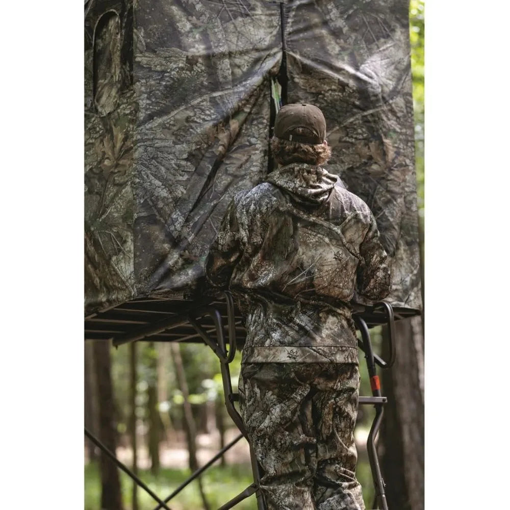 New US Shipping 6ft Tripod Hunting Tower Blind 2-Man Stand Equipment