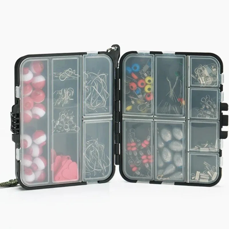 1Set Sphere Floats Fishing Tackle Kit Crank Hooks Carp Fishing Fishing Parts Kit with Box Lures Lure Bait Set Fishing Accessories