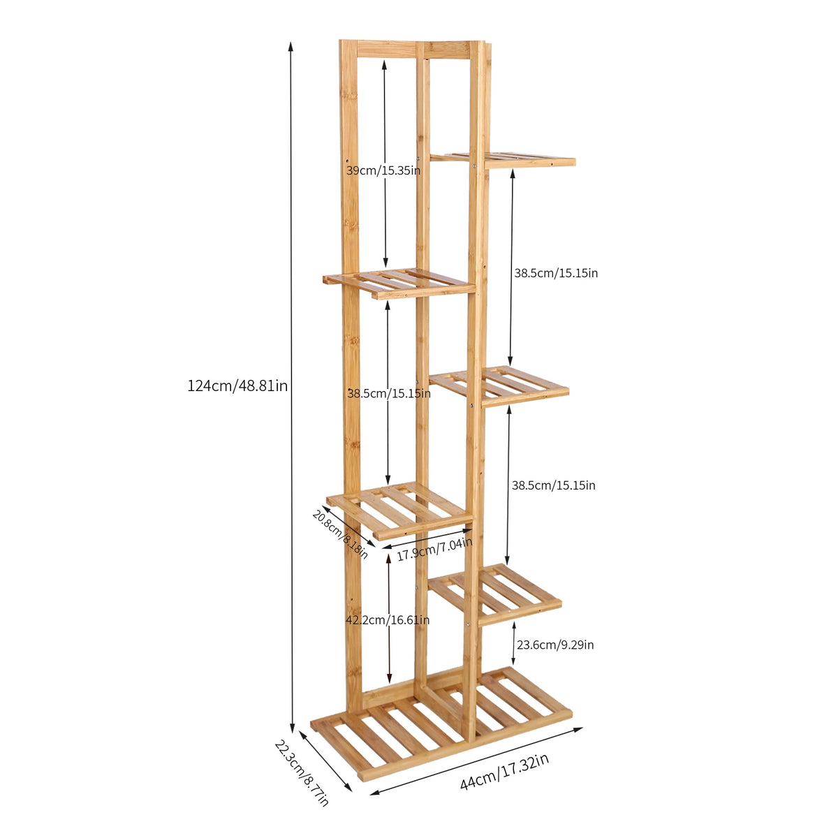 Various Styles Wood/Metal Plant Stand Flower Pots Display Holder Garden Shelf Shelving for Patio Balcony Living Room