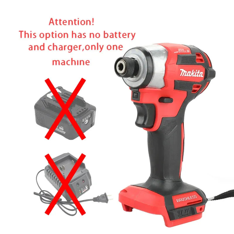 2026 Makita DTD173 18V Brushless Impact Driver, Multicolor 180Nm T-Mode Electric Tool for DIY & Wood Bolt Works