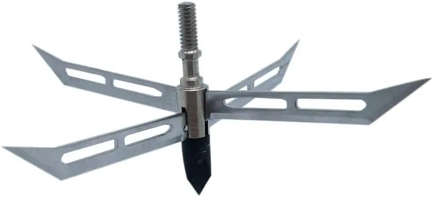 6PK Turkey Hunting Broadheads 4 Fixed Stainless Steel Blade Archery Arrowhead 150 Grain Hunting Tips