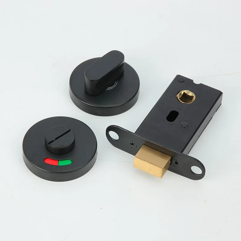 Indicator Door Lock Public Toilet WC Hardware Bolt Latch For Bathroom Stainless Steel Deadbolt Office Dressing Room