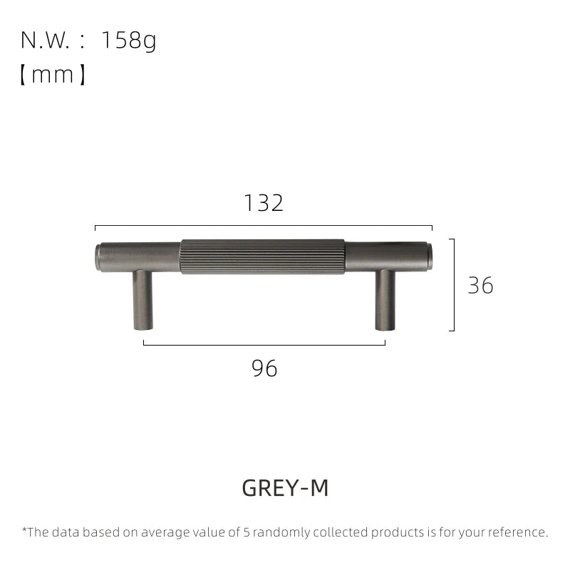 Dooroom Brass Stripe Furniture Handles Modern Brass Grey Wardrobe Dresser Cupboard Cabinet Drawer Shoe Box Wine Bar Pulls Knobs