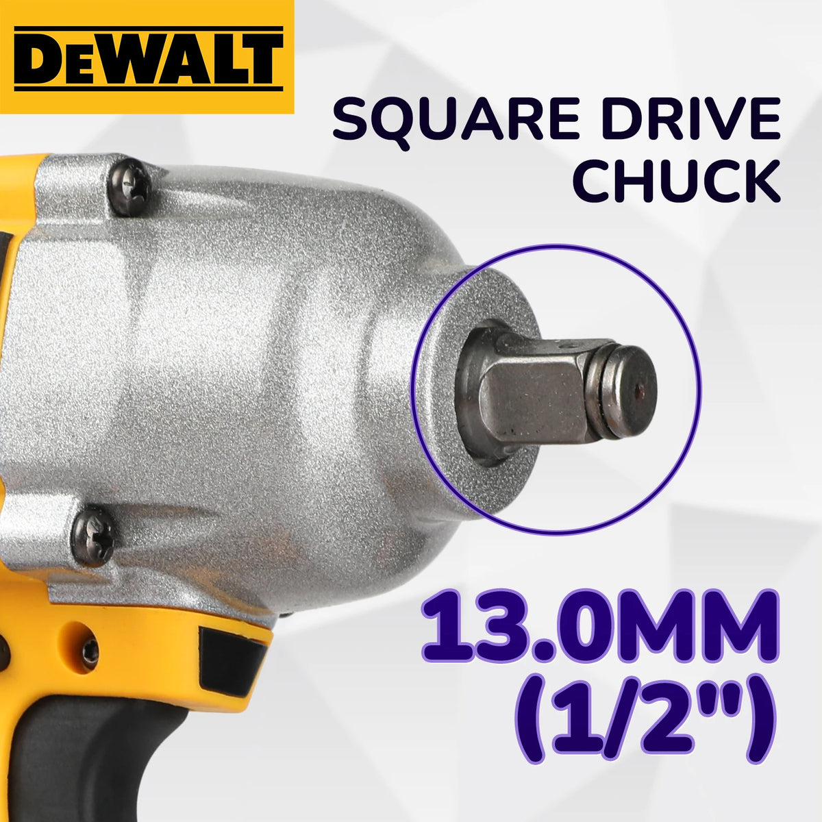 Dewei DCF900 20v Wireless impact wrench, High torque Brushless Impact Gun, 1/2 Universal battery electric tools