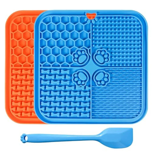 Lick Mat for Dogs, Dog Lick Mat with Suction Cups, Pet Food Mats and Slow Feeder Cat Bowl for Dog Anxiety Relief Pet Enrichment