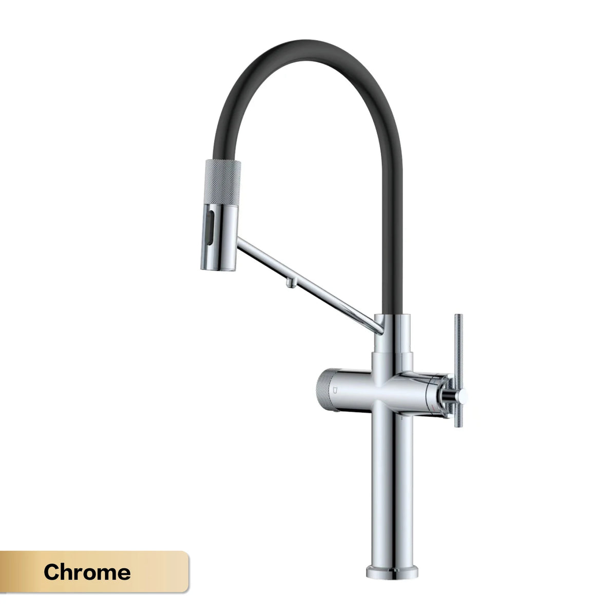 AITANA Brushed Rose Gold Pull-Out Kitchen Faucet with Luxury Drinking Water Mode 3 Function Hot & Cold Water Single Hole Sink Ta