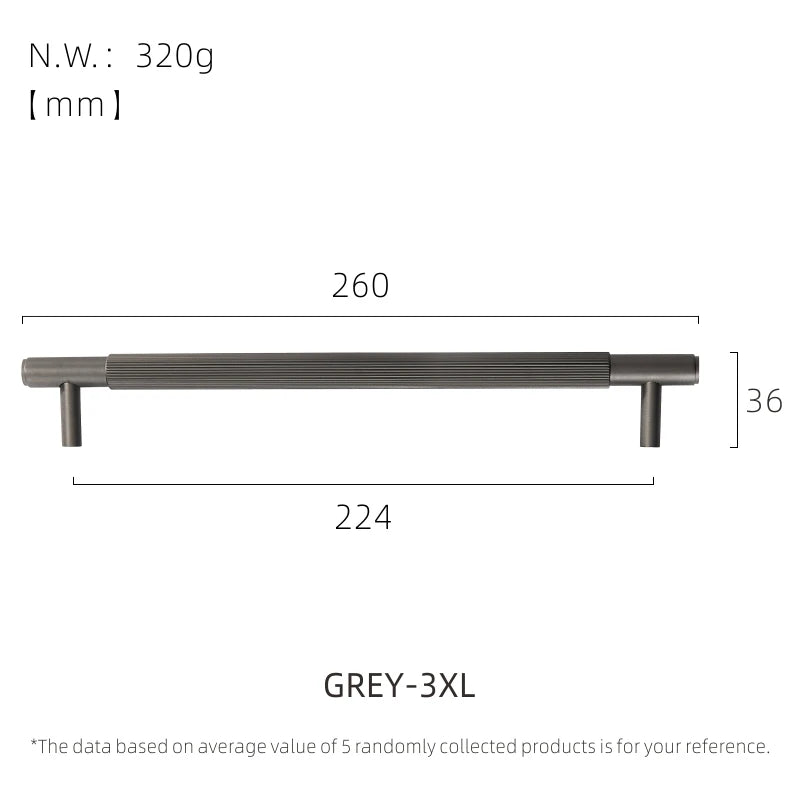 Dooroom Brass Stripe Furniture Handles Modern Brass Grey Wardrobe Dresser Cupboard Cabinet Drawer Shoe Box Wine Bar Pulls Knobs