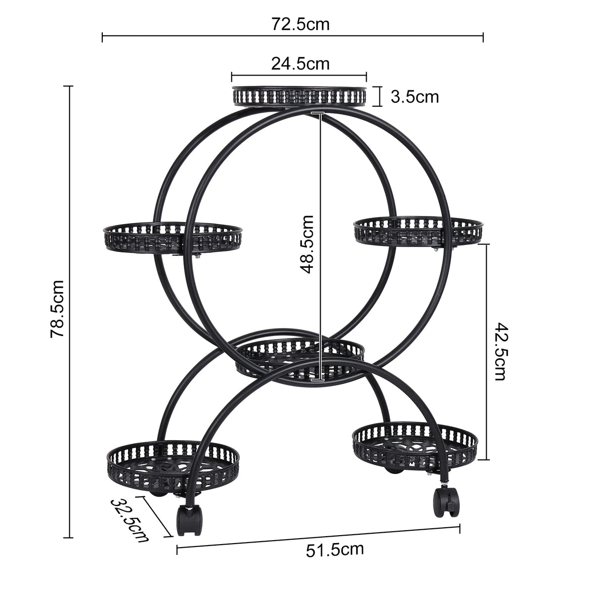 Various Styles Wood/Metal Plant Stand Flower Pots Display Holder Garden Shelf Shelving for Patio Balcony Living Room