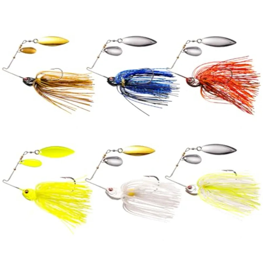 Fishing Lure Spinner baits for Freshwater and Saltwater, 2026 New Bass Trout Fishing Lures Also for Crappie Salmon Walleye Pike