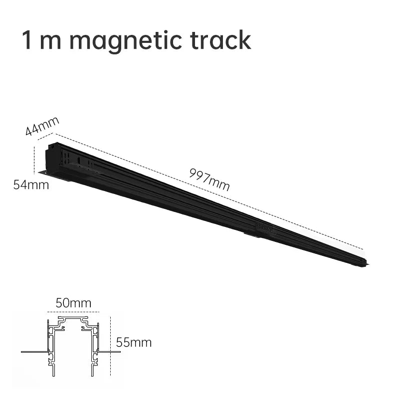 SCON Magnetic Track Lights 0-10V/Triac Dimmable System Embedded LED Rail Lightin Spotlight Floodlight Grille Ceiling Lamp DC24V