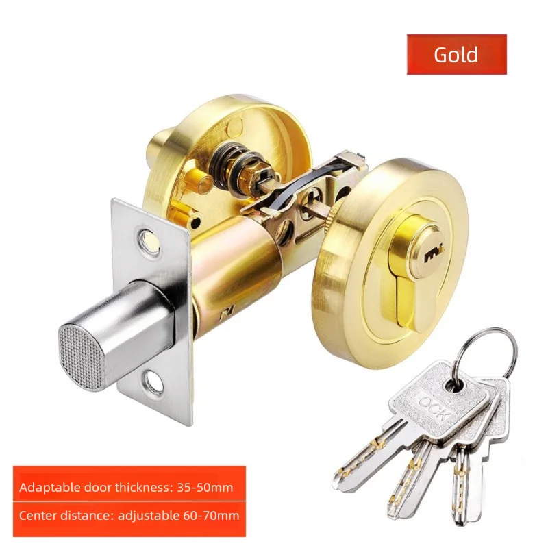 Multi-Color Household Invisible Lock Indoor Anti-Theft Lock Single-Sided Hidden Lock Bedroom Storage Basement Door Lock