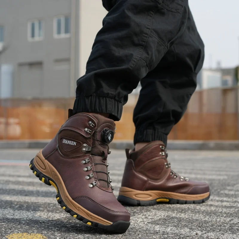 High Top Safety Shoes Men Steel Toe Work Shoes Men Women Work Safety Boots Anti Smash Safety Indestructible Waterproof Boots