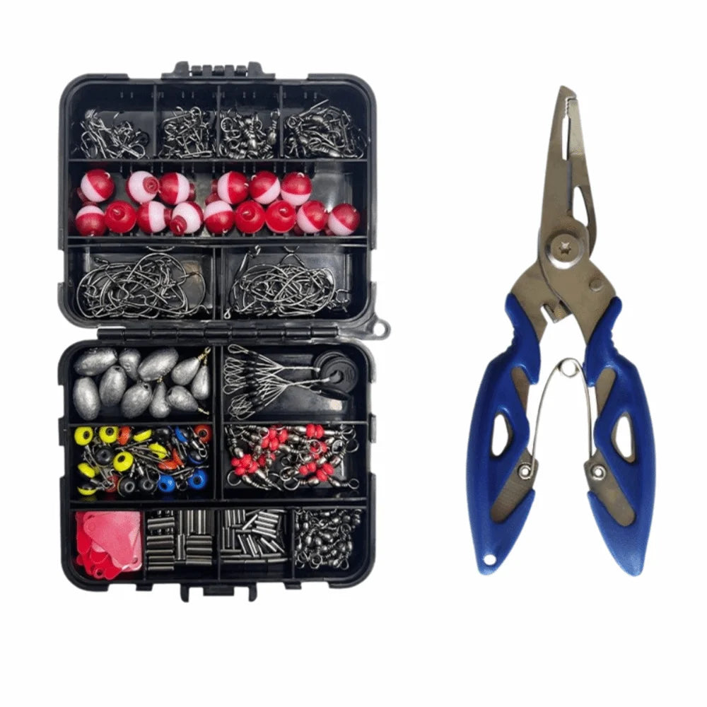 1Set Sphere Floats Fishing Tackle Kit Crank Hooks Carp Fishing Fishing Parts Kit with Box Lures Lure Bait Set Fishing Accessories