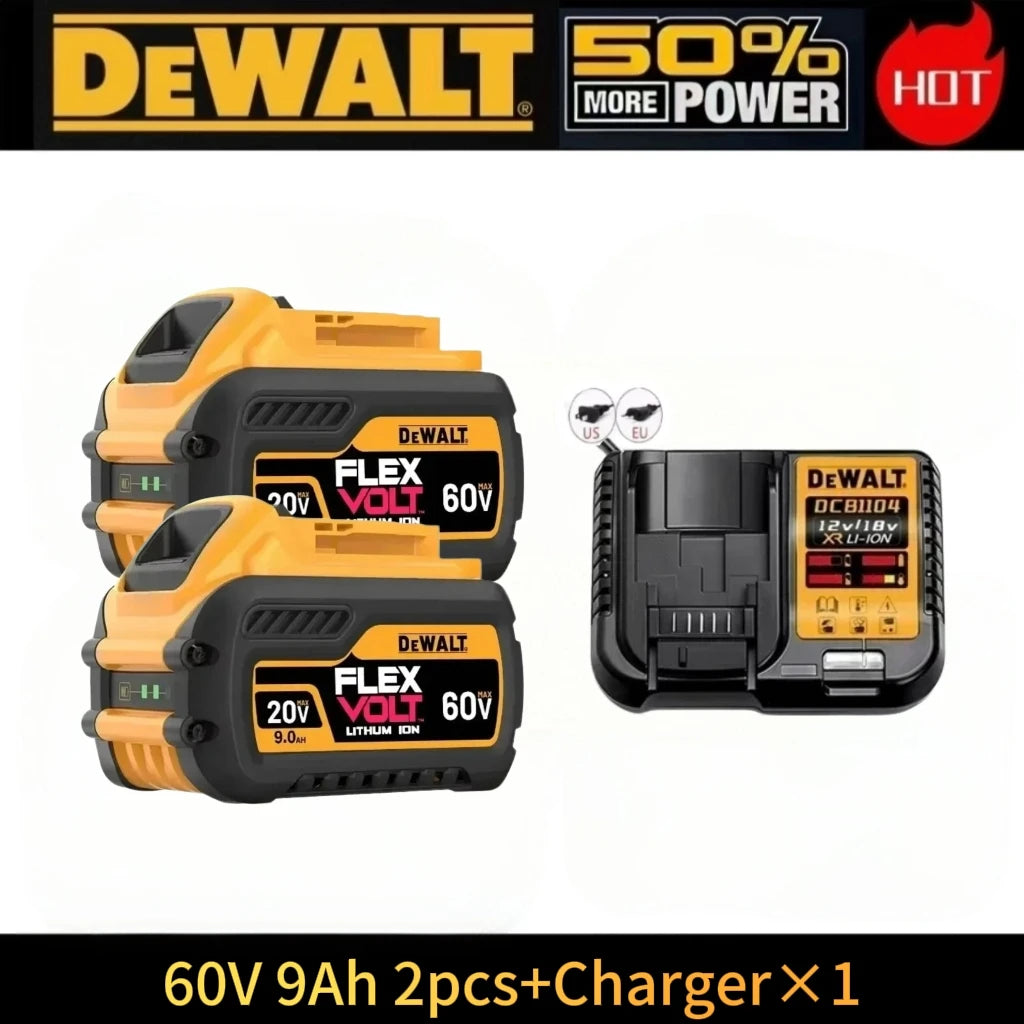 Original Dewalt 60V/20V Battery, 5AH 6AH 9AH Dewalt Battery,  DCF DCD DCG DCS DWE Series  Power Tools Battery Free Air Shipping