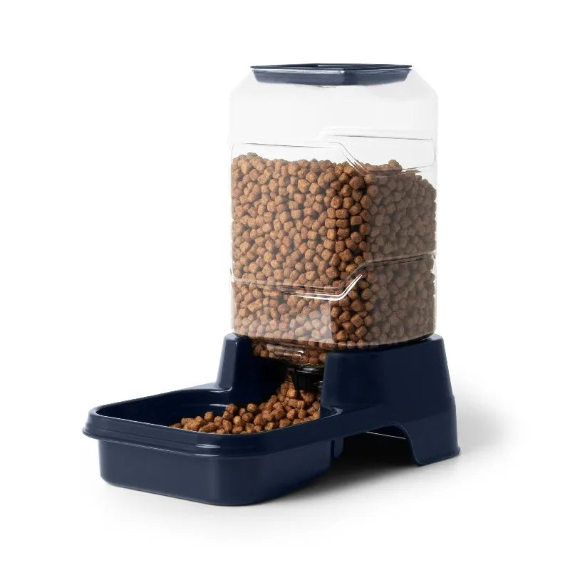 3 lb Gravity Feeder for Small Pets, Navy