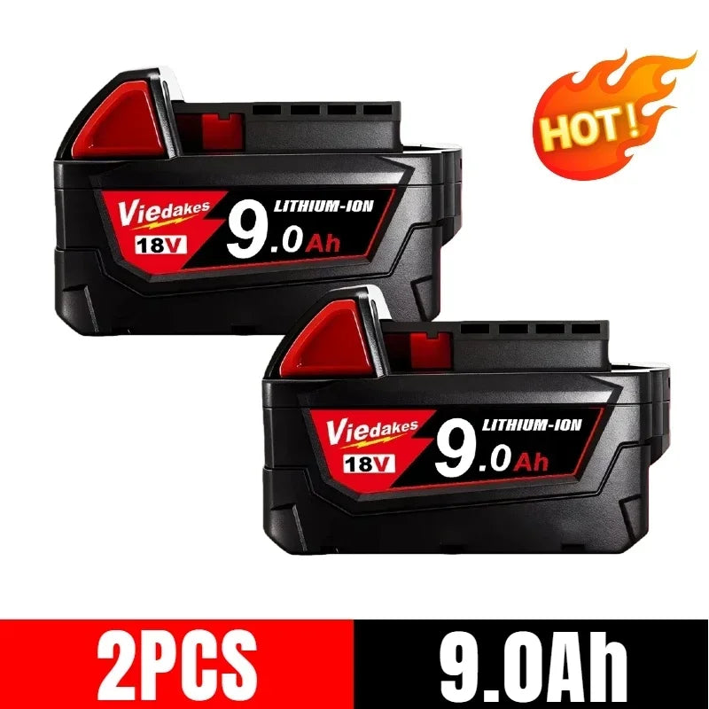 For Milwaukee 18V Battery 5Ah/6Ah/9Ah Lithium Replacement Battery For Milwaukee 48-11-1860 48-11-1850 48-11-1840 Tool Battery🛟