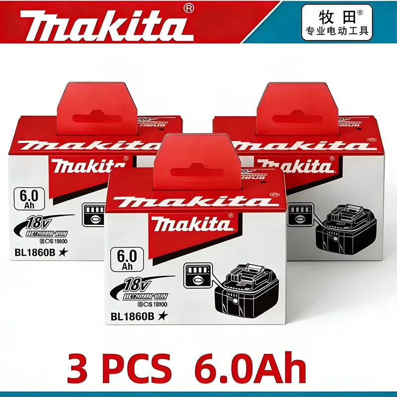 Original Makita 18V DDF487 BL1860 BL1850B BL1850 BL1840 BL1830 Screwdriver Battery Charger 18v Replacement Power Tool Batteries