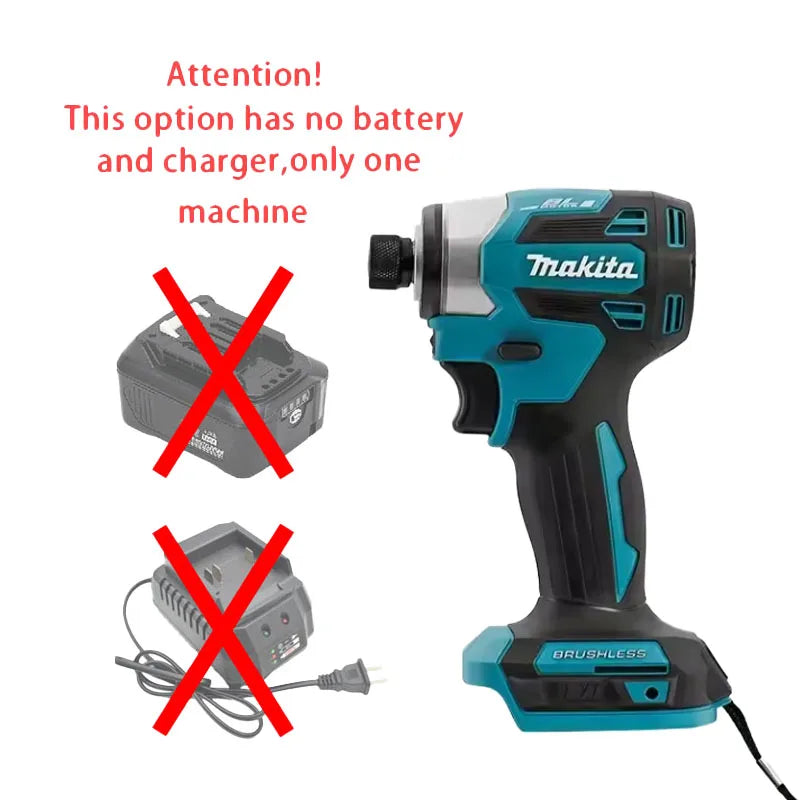 2026 Makita DTD173 18V Brushless Impact Driver, Multicolor 180Nm T-Mode Electric Tool for DIY & Wood Bolt Works