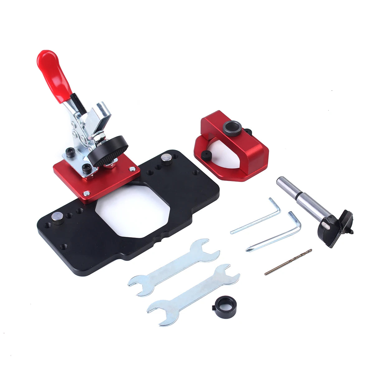 35mm Concealed Door Hinge Jig Accurate Locking Cabinet Hinge Jig Pocket Hole Jig Adjustable Quick Punch Cabinet Hardware Jig