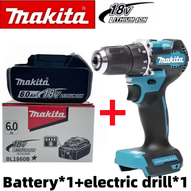 Genuine Makita 18V LXT 6.0Ah Li-ion Rechargeable Battery, Replacement for BL1840 BL1850 BL1860 Power Tool Battery